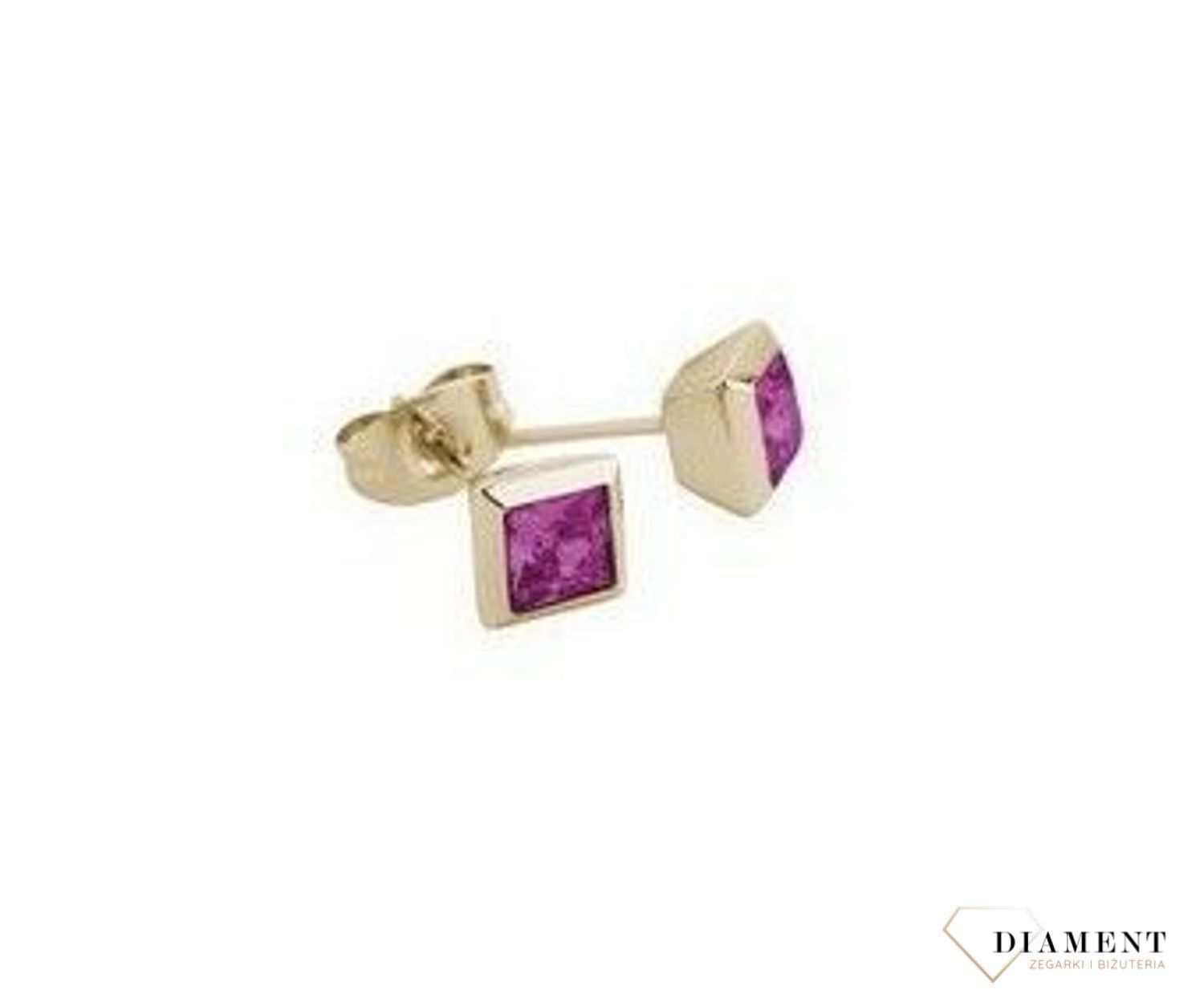 Piękne, delikatne kolczyki przy uchu z cyrkonią różową. Kolczyki Damskie w Sklepie z Biżuterią zegarki-diament.pl. Piękne i Eleganckie kolczyki dla Kobiet. Darmowa wysyłka. (2).jpg